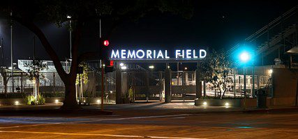 The City is about to unveil it's newest jewel Memorial Field during ceremonies  Saturday Morning at 11:00am, and the public is invited. (Photo By Ross A. Benson)