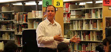 Senator Adam Schiff visited John Burroughs High School (Photo by Ross A. Benson)