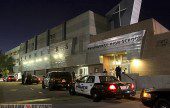 Burbank Police responded several units after a fight broke out at a Volleyball game sending one victim to St. Joseph Medical Center with serious injuries. (Photo by Ross A. Benson)