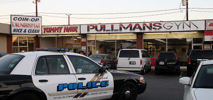 Burbank Police responded to Pullman's Gym Thursday evening after a 16 yr died following a sparring event. (Photo by Ross A. Benson)