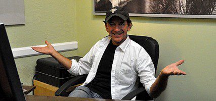 Gary shows us his office and the headquarters for all of his production brainstorming, Castle Entertainment Group. (Photo by Deborah Dodge)