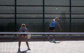 Burbank High's Top ranked Doubles team. (Photo by Ross A. Benson)