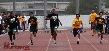 Boys 100 meter dash (Photo by Ross A. Benson)