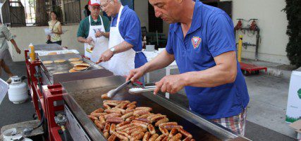 Sausage, sausage, and more sausage. (Photo by Ross A. Benson)