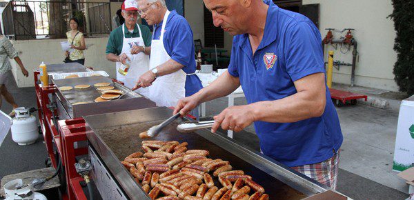 Sausage, sausage, and more sausage. (Photo by Ross A. Benson)
