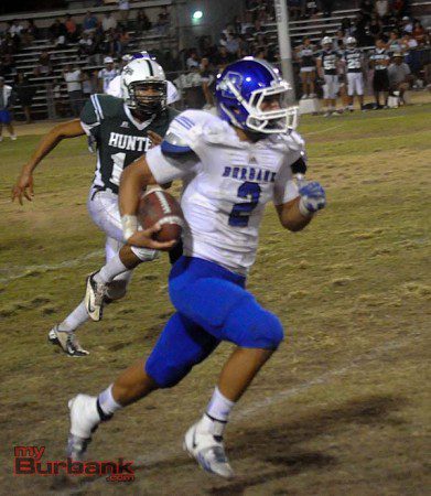 Sebby Santoro played on both sides of the ball for the Bulldogs (Photo by Craig Sherwood)