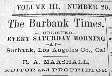 FRIDAY FLASHBACK: The Burbank Times