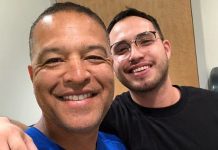 Burbank Barber Cutting Up the Dodgers