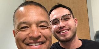 Burbank Barber Cutting Up the Dodgers