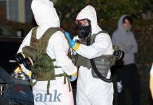 Burbank, County Hazmat Responds for Suspicious Package