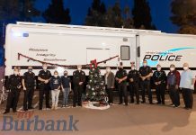 Burbank Police Hold Heros and Helpers Covid Style