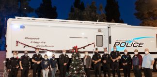 Burbank Police Hold Heros and Helpers Covid Style