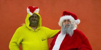 Neighbors Got a Visit from Santa and the Grinch