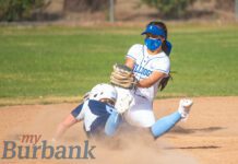 Burbank Softball Slowed Down By Crescenta Valley