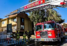 Apartment Fire on Burbank Blvd. Knocked Down Quickly by Burbank Firefighters