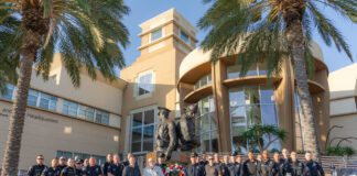 Burbank Police Department Honors Fallen Officer Richard E. Kunkle With Wreath Laying Ceremony