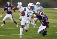 Burbank Football Has No Trouble With Unfamiliar Foe