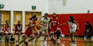 Burroughs Girls Hoops Downs West Ranch 44-33