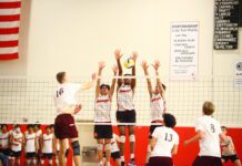 Burroughs Boys Volleyball Survives in Five