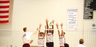 Burroughs Boys Volleyball Survives in Five