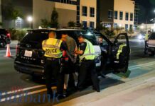 Police Hold DUI Checkpoint at Hollywood Way and Tulare Ave. Saturday Night