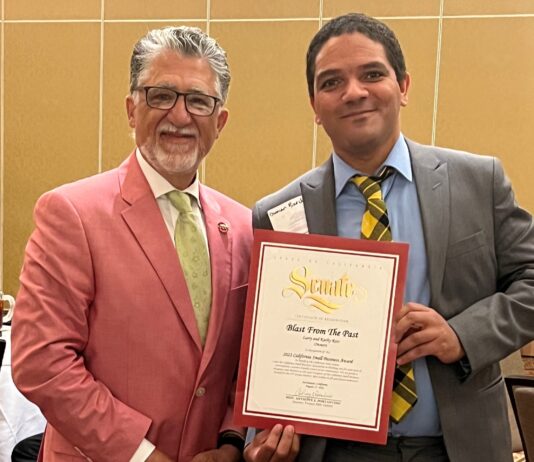 Senator Portantino Honors Burbank’s Blast From the Past as the 25th Senate District Small Business of the Year