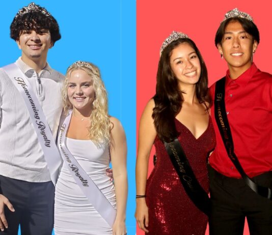 Introducing the Burbank and Burroughs Homecoming King and Queen and Their Courts