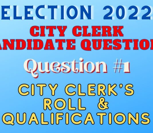 City Clerk Question #1: City Clerk’s Role and Qualifications