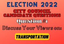 City Council Election Question #1 – Transportation