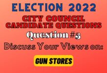 City Council Election Question #3 – Gun Stores