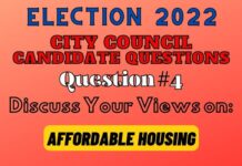 City Council Election Question #4 – Affordable Housing