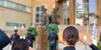 Burbank Police Honor Fallen Officer Matthew Pavelka With Wreath Placement on 19th Anniversary Of His Tragic Death