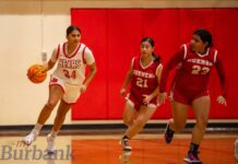 Burroughs Girls Hoops Claim 29-24 Decision Over Glendale