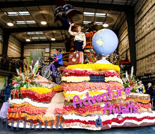 PHOTO GALLERY: Burbank Rose Float Judged Packaged and Heading to Pasadena