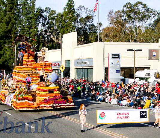 Burbank’s Rose Float Entry ‘Adventure Awaits’ Win’s This Years Queens Award in the 134th Rose Parade