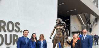 Bronze Wonder Woman Statue is Unveiled by DC, Visit Burbank and Warner Bros. Discovery