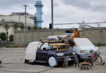 Burbank Working on Trying to Help Homeless Person in Metro Parking Lot Receive Help