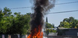 Photo Gallery: Burbank Firefighters Knock Down Auto Fire And Then Deal With Hazmat Incident