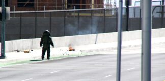 Smoking Backpack Left on Burbank Blvd. Bridge Locks Area Down for Hours