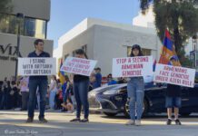 Photogallery: Protesters Take to Downtown Burbank Sunday