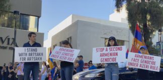 Photogallery: Protesters Take to Downtown Burbank Sunday