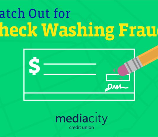 Media City Credit Union Educates Members on Check Washing and Check Fraud.