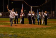 Burbank High School Baseball Honors Veterans Before Baseball Game