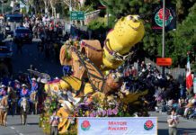 Burbank’s Rose Parade Entry Caterpillar Melody Will Be Coming Home With The Mayor Award.