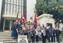 Burbank Holds Annual Armenian Genocide Commemoration and Flower Laying Ceremony
