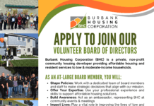 Burbank Housing Corporation Seeks Community Member to Join Volunteer Board of Directors