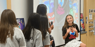 “Inside Out 2” Actress Kensington Tallman Visits Disney Elementary for Q&A with Students