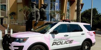 Burbank Police Department’s Pink Cruiser Unveiled for Breast Cancer Awareness Month