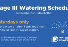 City Returns to Stage III Outdoor Watering Schedule Beginning November 1