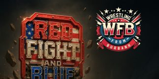 Wrestling From Burbank Returns with “Red Fight and Blue” – Live July 6 at Steelbird Studios